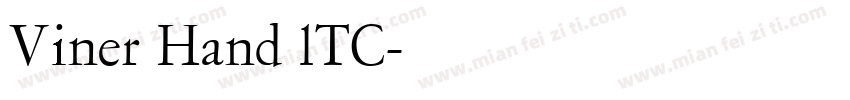 Viner Hand lTC字体转换